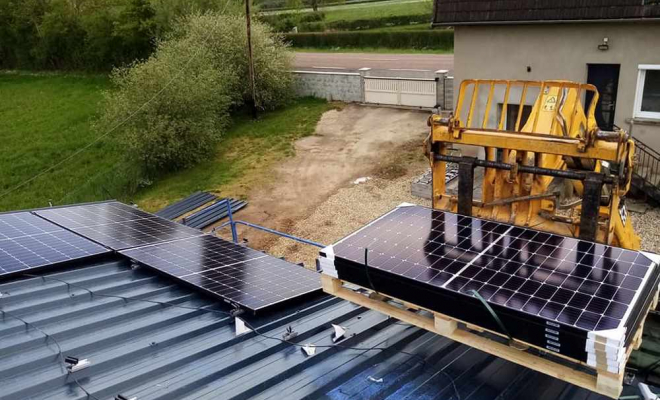Pose de panneau photovoltaïque, Autun, Lagoutte Énergie